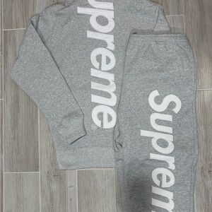 Grey Supreme Sweatsuit- Size M